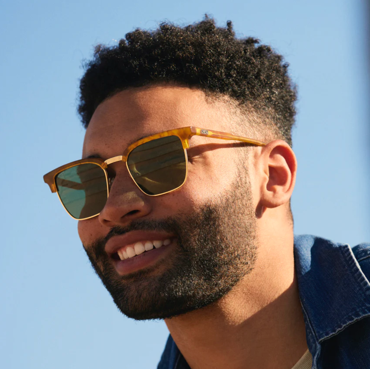 WMP Jaxon sunglasses, sandy tortoise/smoke green