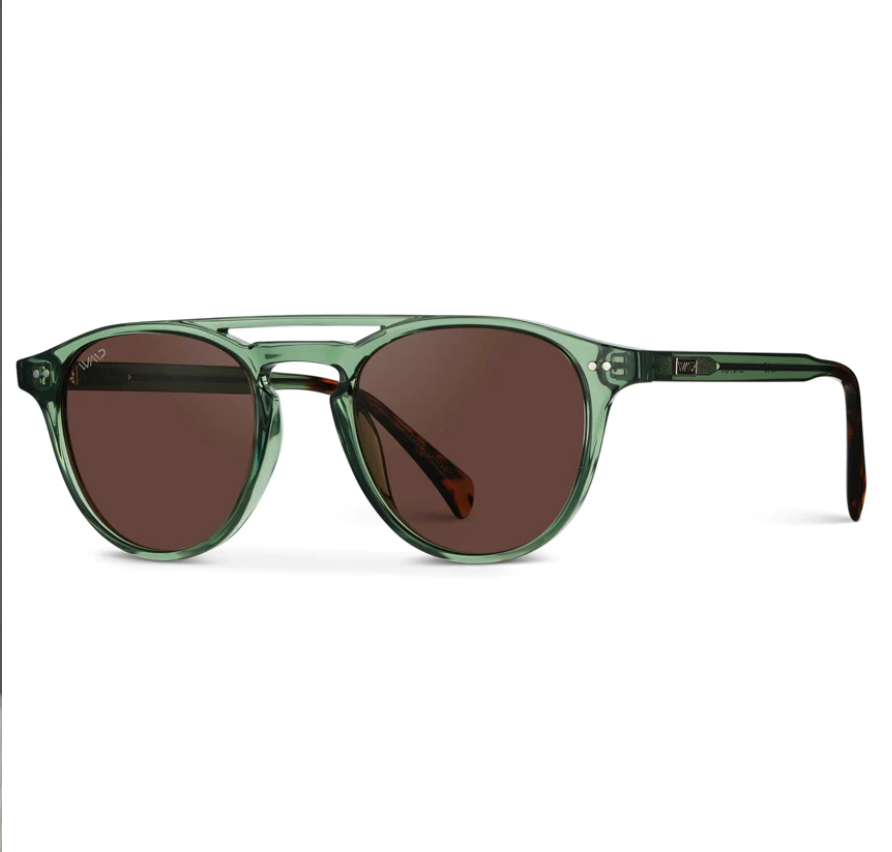 WMP Easton sunglasses, emerald green/brown