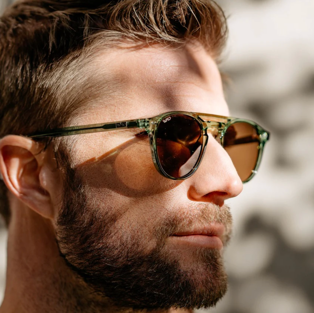 WMP Easton sunglasses, emerald green/brown