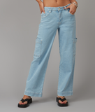 Lola Pheonix jeans, mid-rise wide-leg cargo