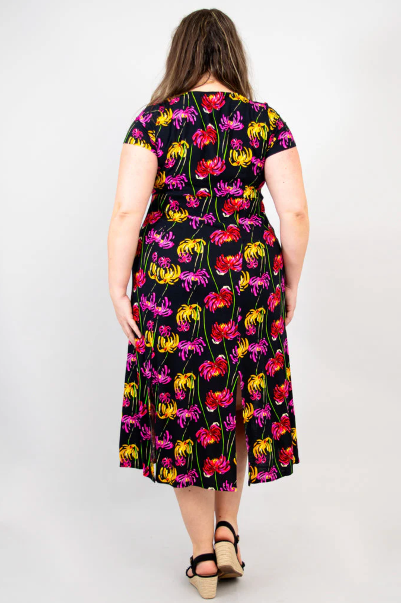 Vestido Blue Sky Morgan, estampado Mamina de lino bambú