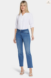 NYDJ Marilyn straight ankle jeans, Blue Island wash