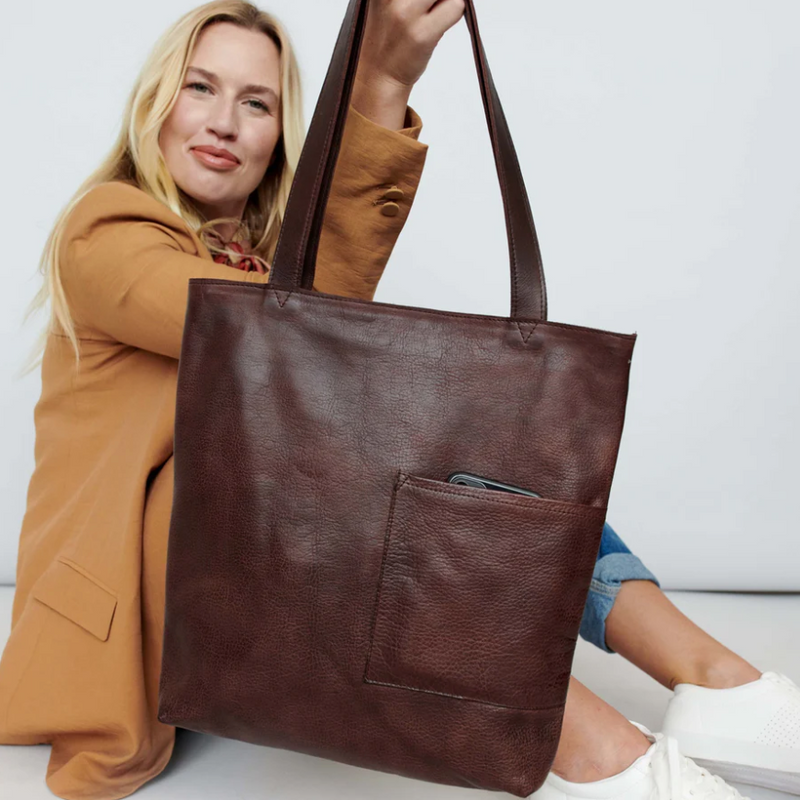 Clearance Latico Brown Leather Laptop Bag