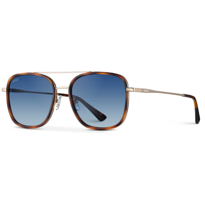 WMP Gia polarized sunglasses, crystal cobalt/brown