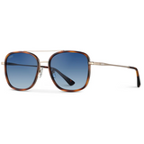 WMP Gia polarized sunglasses, crystal cobalt/brown