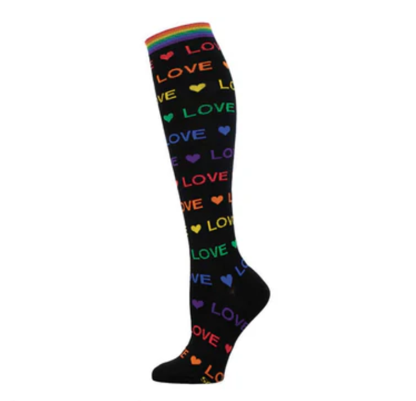 Socksmith graphic  cotton knee high, women's sizing