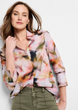 Nic + Zoe shirt, Smoky Petals button front