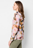 Nic + Zoe shirt, Smoky Petals button front