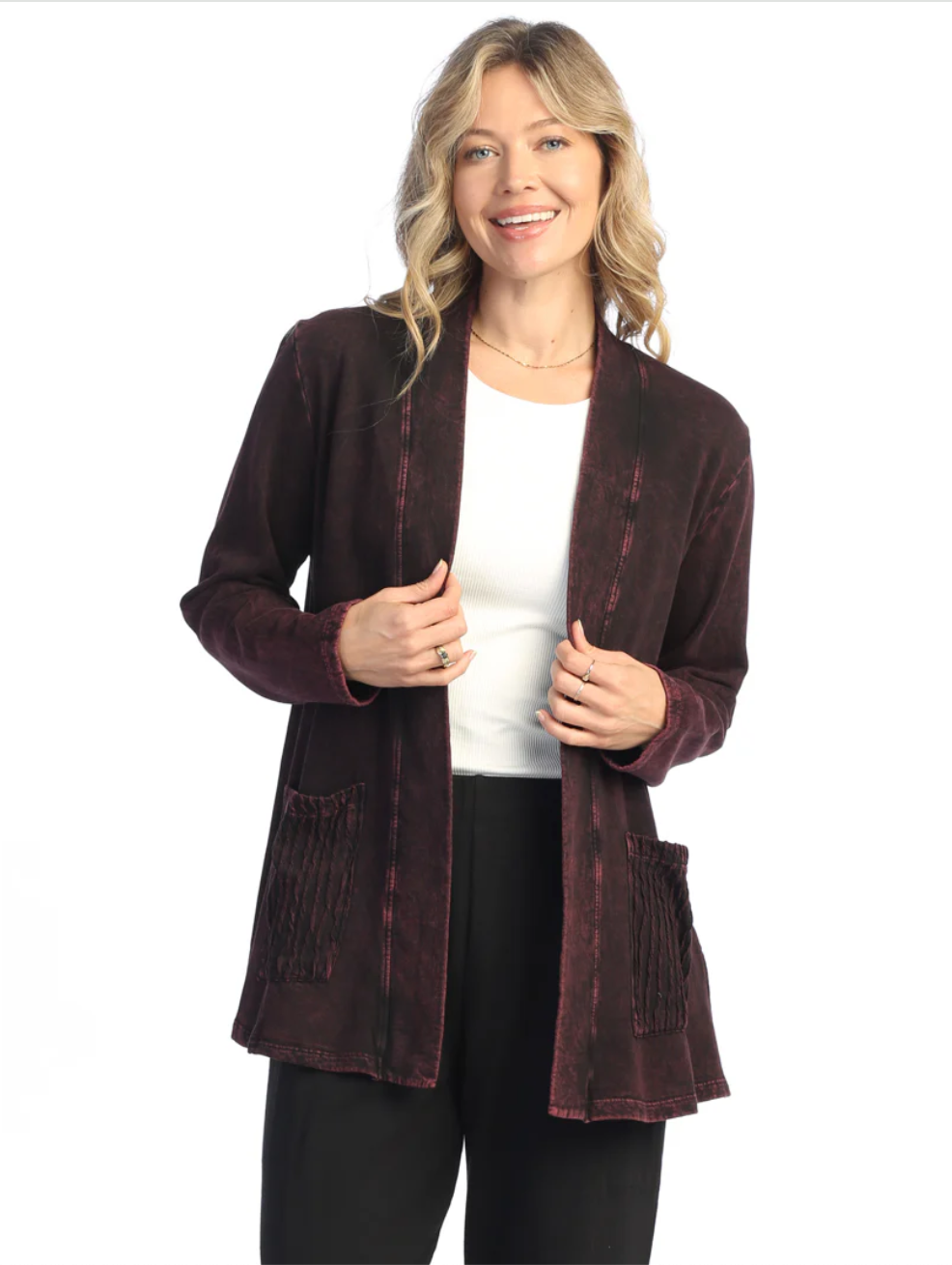 Jess & Jane jacket, kimono patch pockets (2 colors)