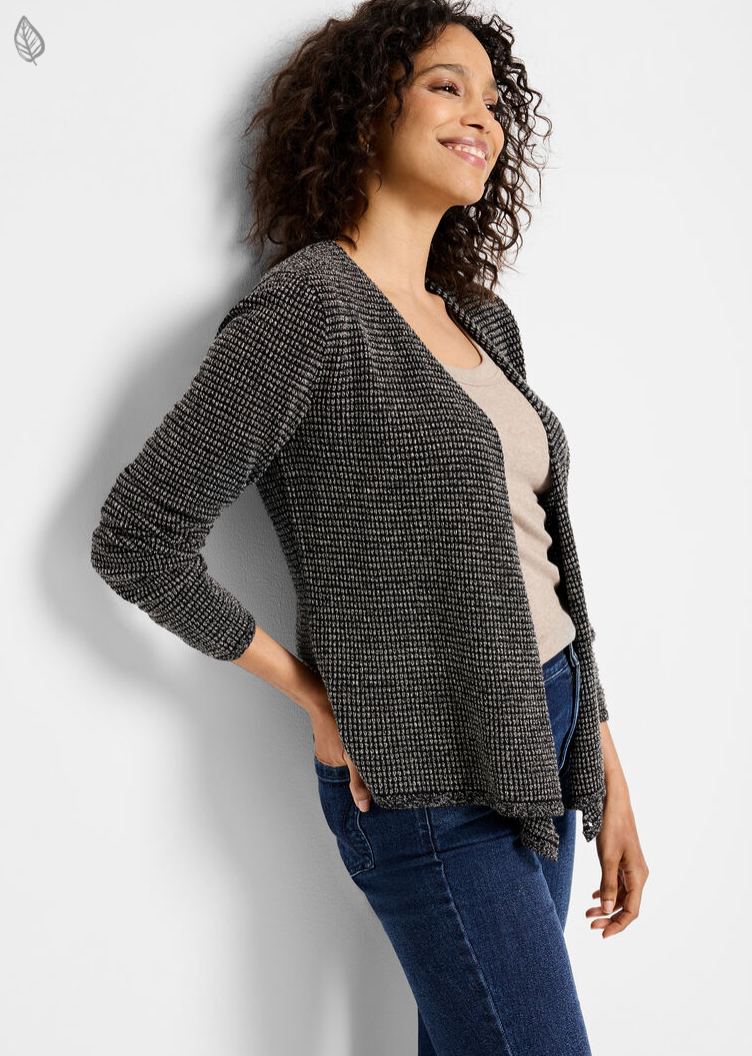 Nic + Zoe cardigan, 4-way pixel knit