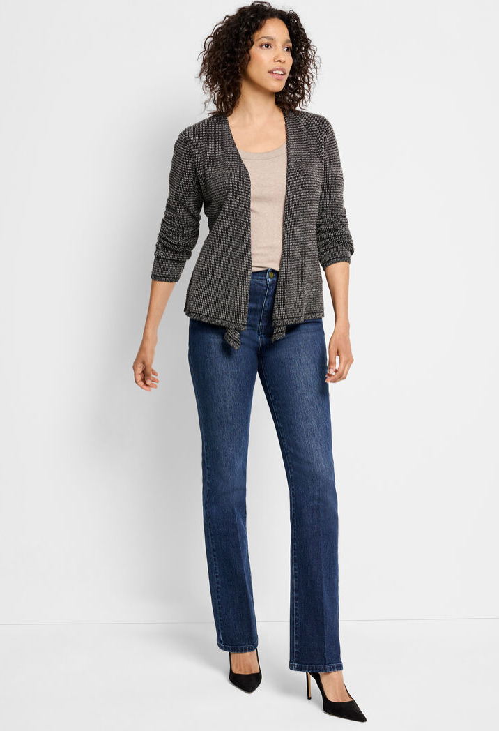 Nic + Zoe cardigan, 4-way pixel knit