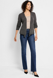 Nic + Zoe cardigan, 4-way pixel knit