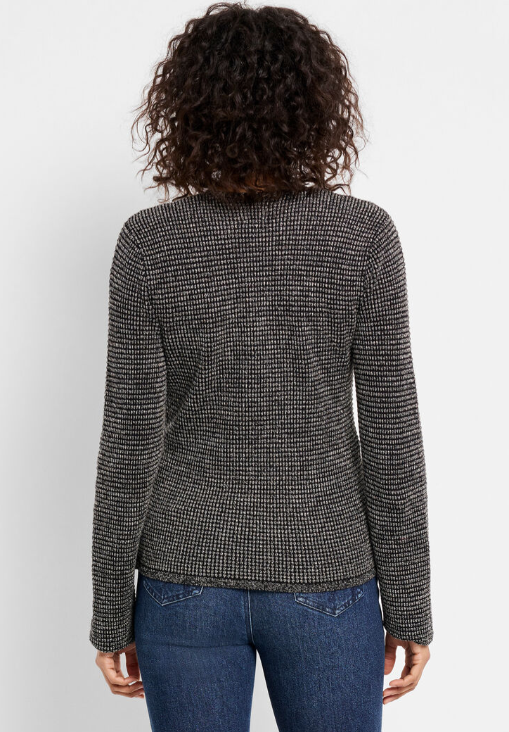 Nic + Zoe cardigan 241146, 4-way pixel knit