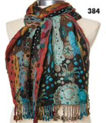 Rapti scarf 8402LY, silk/lycra print (15 prints/colors)