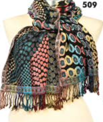 Rapti scarf 8402LY, silk/lycra print (12+ prints/colors)