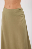 Kylie Paige Jana skirt, satin midi