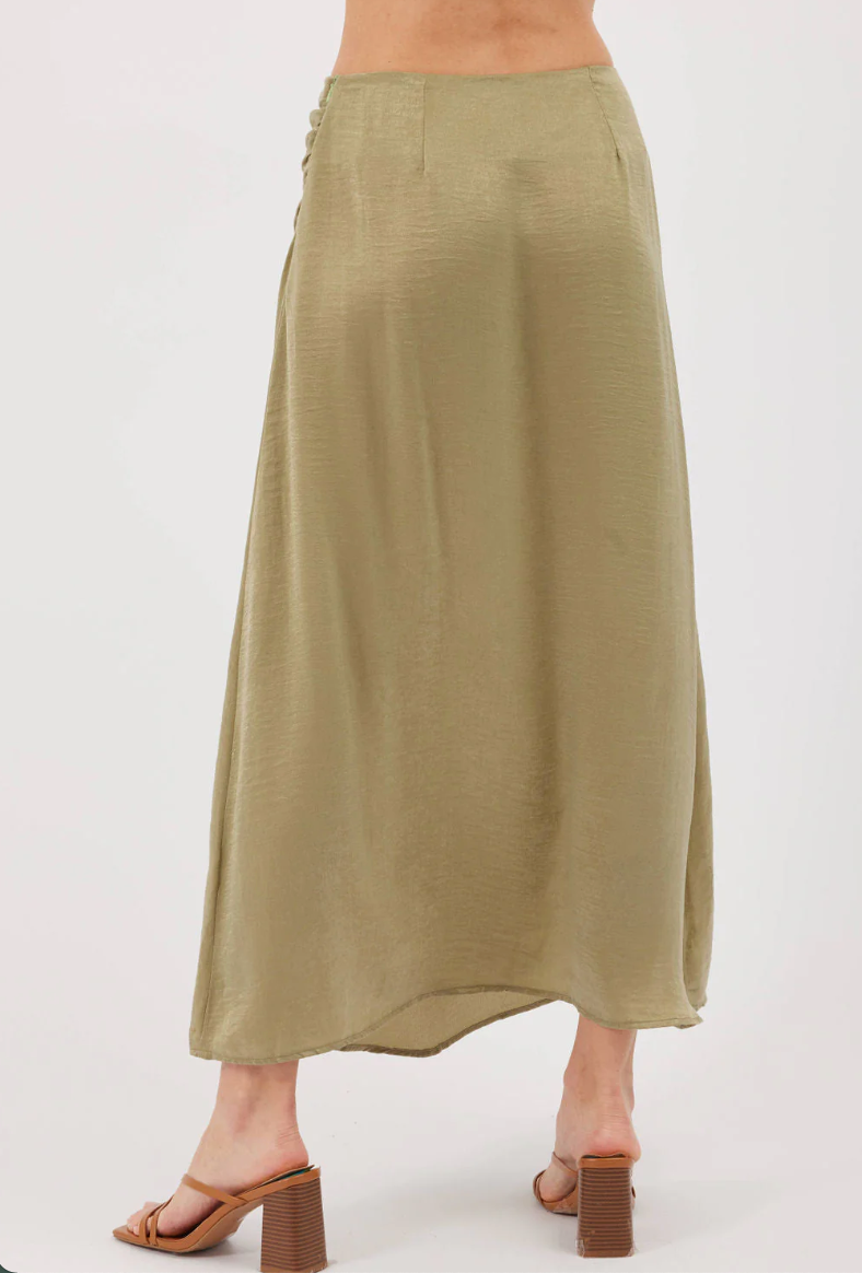 Kylie Paige Jana skirt, satin midi SALE Sizes S, M, L, 1X