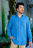 Blue Sky Guy Cory shirt, men's tencel denim