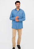 Blue Sky Guy Cory shirt, men's tencel denim