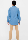 Blue Sky Guy Cory shirt, men's tencel denim