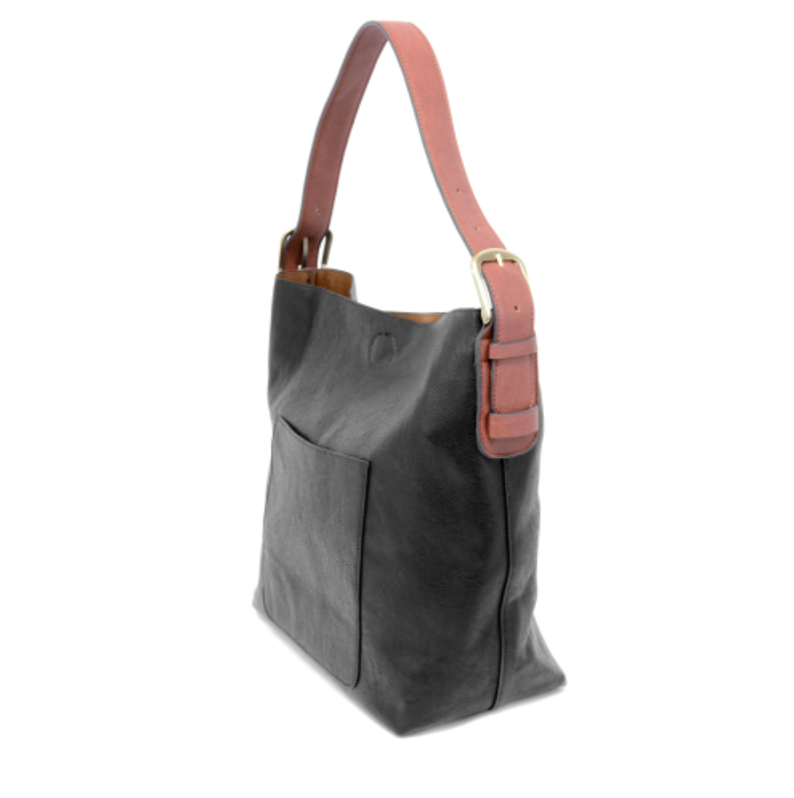 Joy Susan Classic Hobo Tote 11 Colors Black Cedar