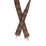 Joy Susan embroidered guitar strap, 2" wide (5 colors)