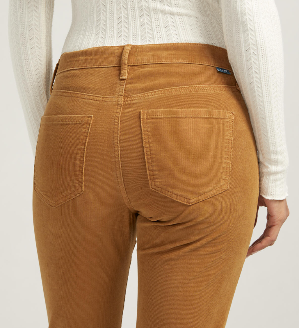 Jag Cassie straight corduroys, mid-rise, zip (2 colors)