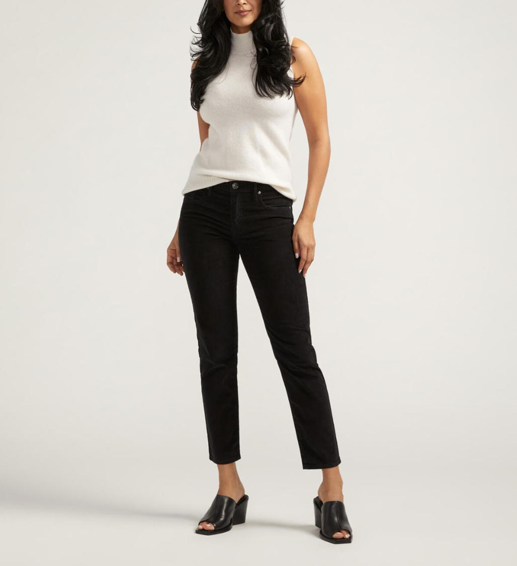 Jag Cassie straight corduroys, mid-rise, zip (2 colors)