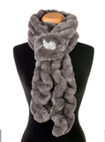 Pandemonium faux fur scarf, stretch