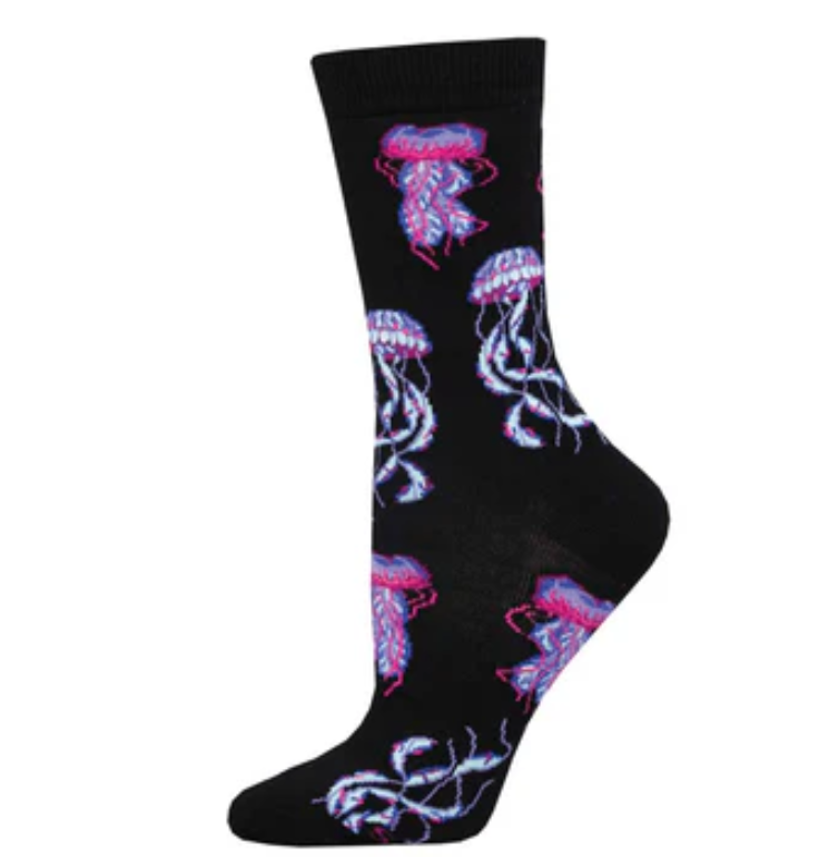 Socksmith bamboo graphic crew, women's sizing (20+ patterns)