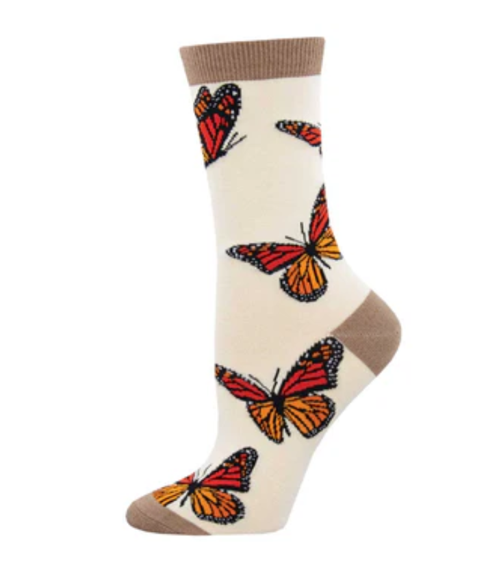 Socksmith bamboo graphic crew, women's sizing (35+ patterns)