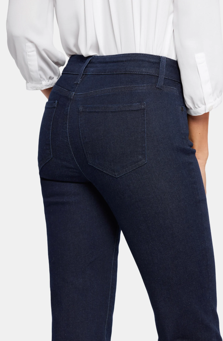 NYDJ Marilyn straight jeans (mid-rise, zip) 4 washes