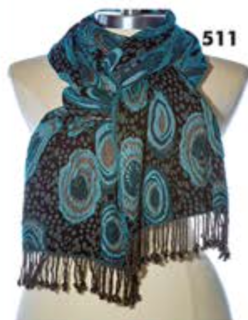 Rapti scarf 8402LY, silk/lycra print (12+ prints/colors)