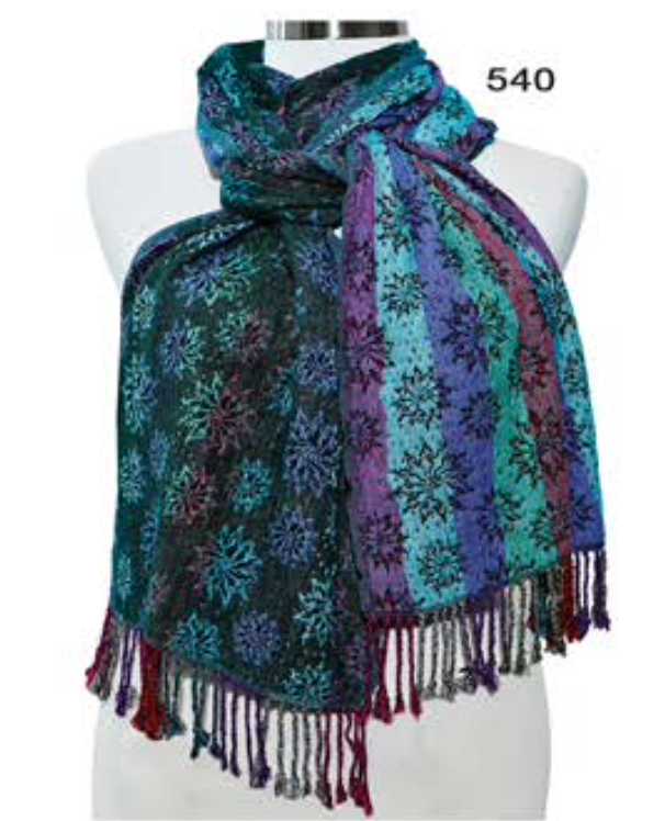Rapti scarf 8402LY, silk/lycra print (12+ prints/colors)