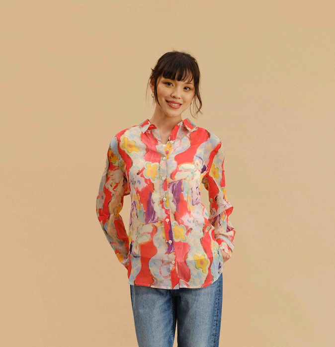 Funsport shirt 251C05, 2-piece button front print