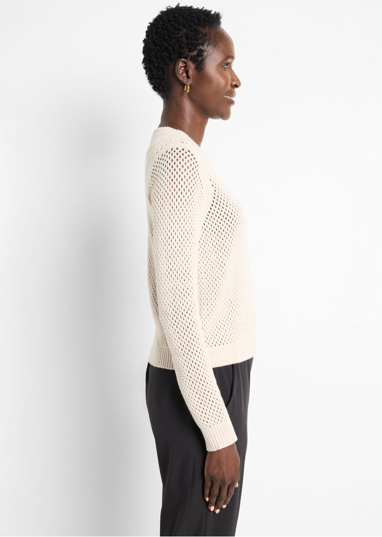 Nic + Zoe cardigan 258118, zip front mesh