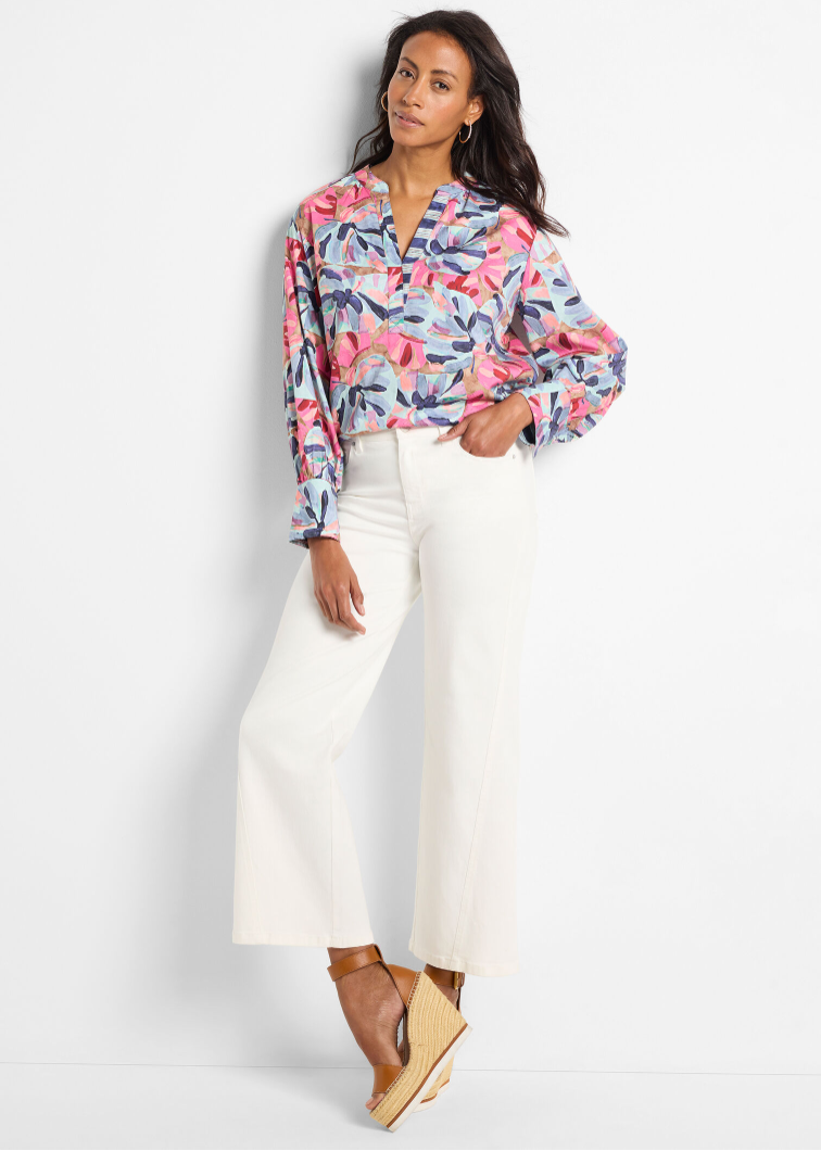 Nic + Zoe shirt 251610, firework foliage