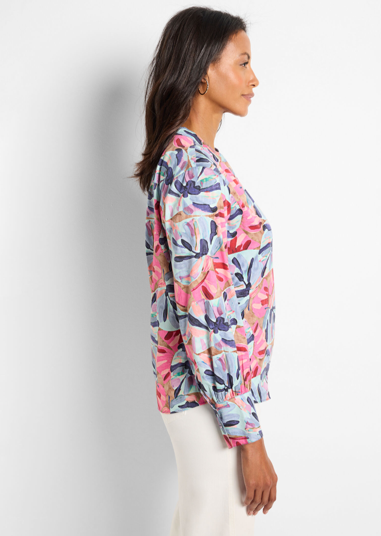 Nic + Zoe shirt 251610, firework foliage
