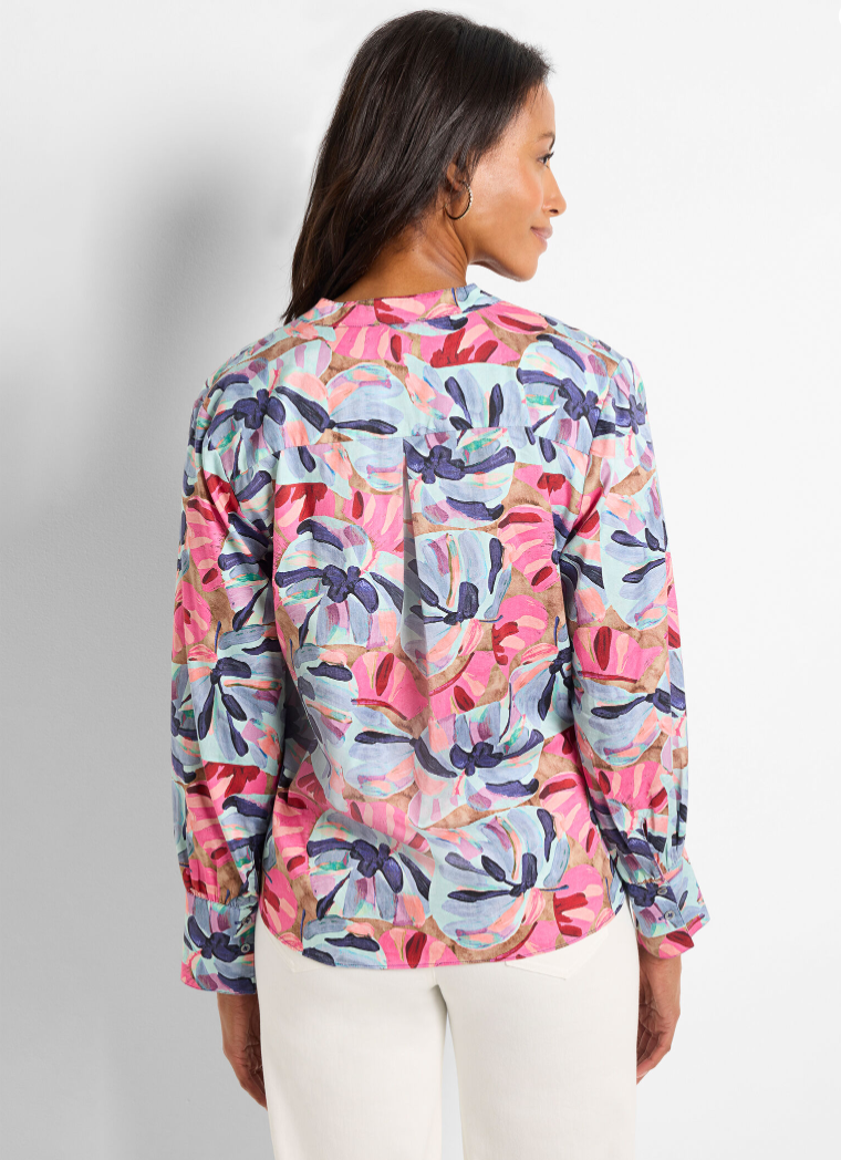 Nic + Zoe shirt 251610, firework foliage