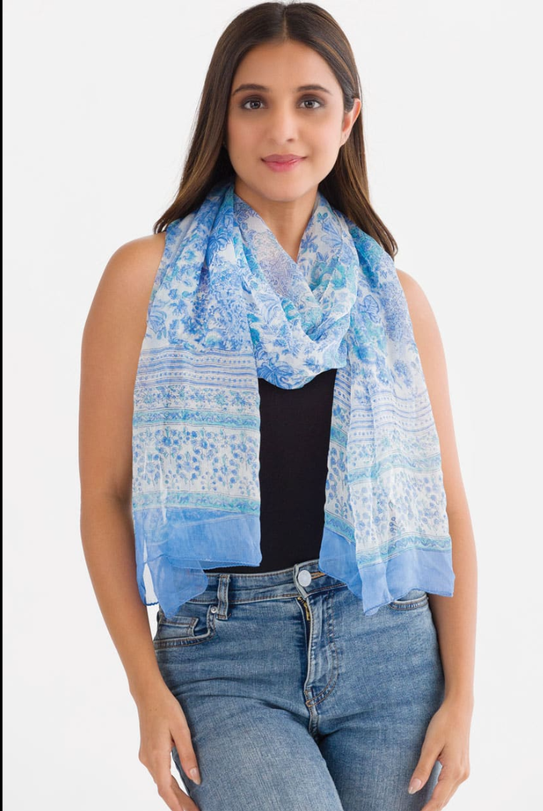 Bufanda Sevya Sahila, cupro georgette (5 estampados)