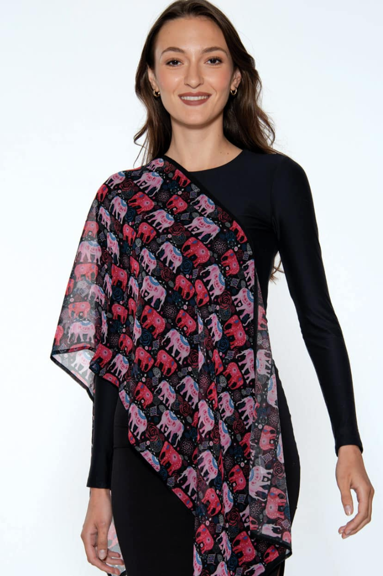 Bufanda Sevya Sahila, cupro georgette (5 estampados)