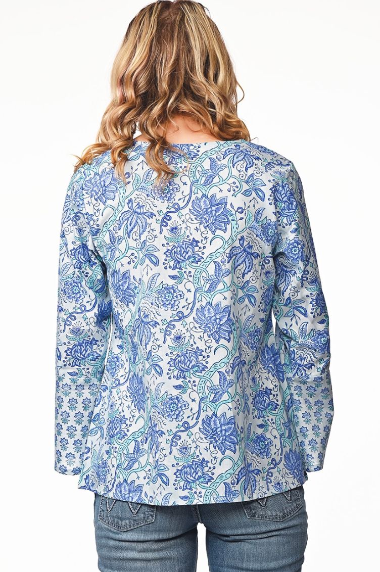 Sevya Devani tunic, block print