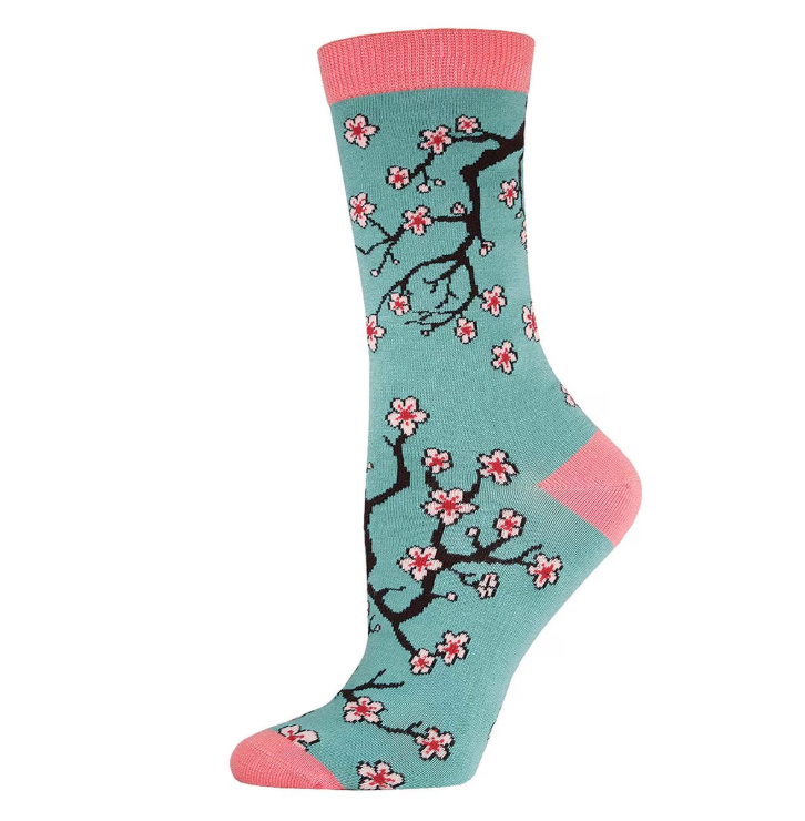 Socksmith bamboo graphic crew, women's sizing (35+ patterns)
