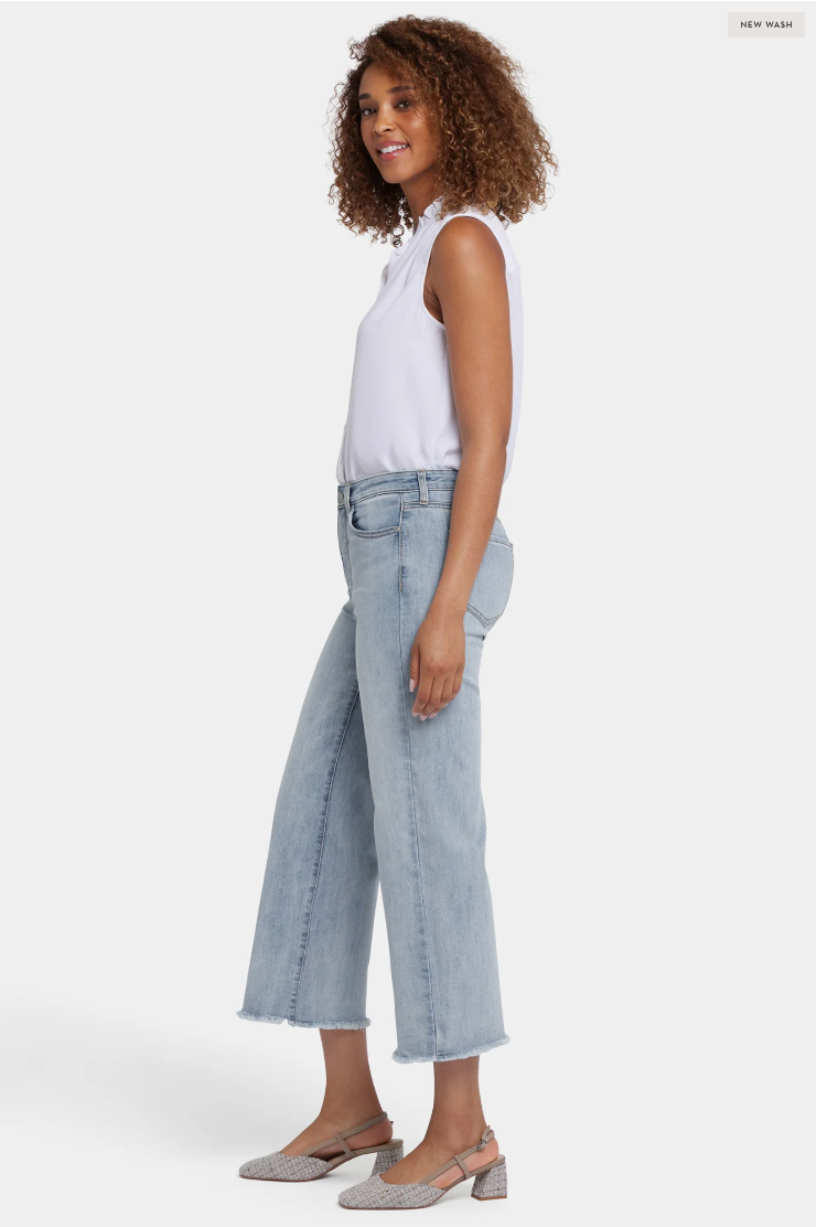 NYDJ Coco wide leg crop, high-rise relaxed