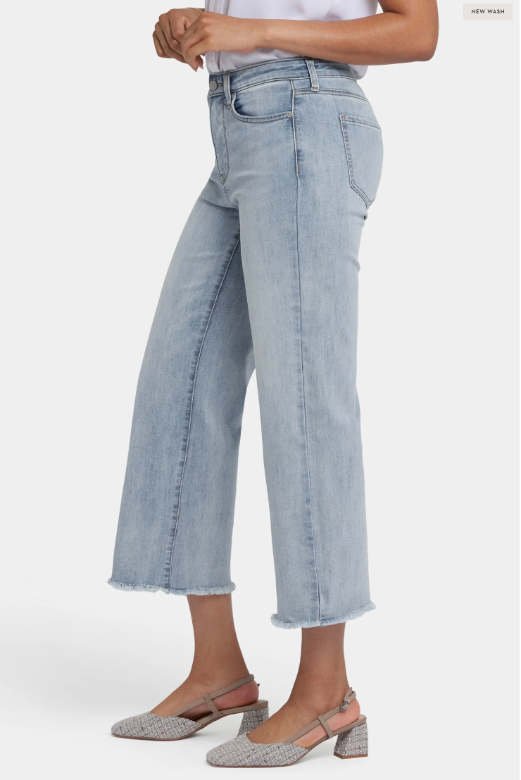 NYDJ Coco wide leg crop, high-rise relaxed