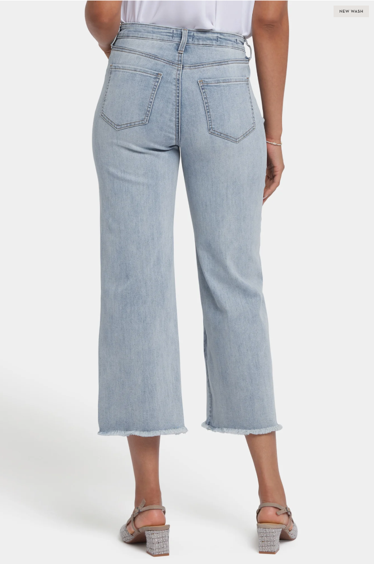 NYDJ Coco wide leg crop, high-rise relaxed