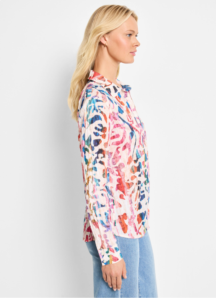 Nic + Zoe shirt 251605, color wash cotton