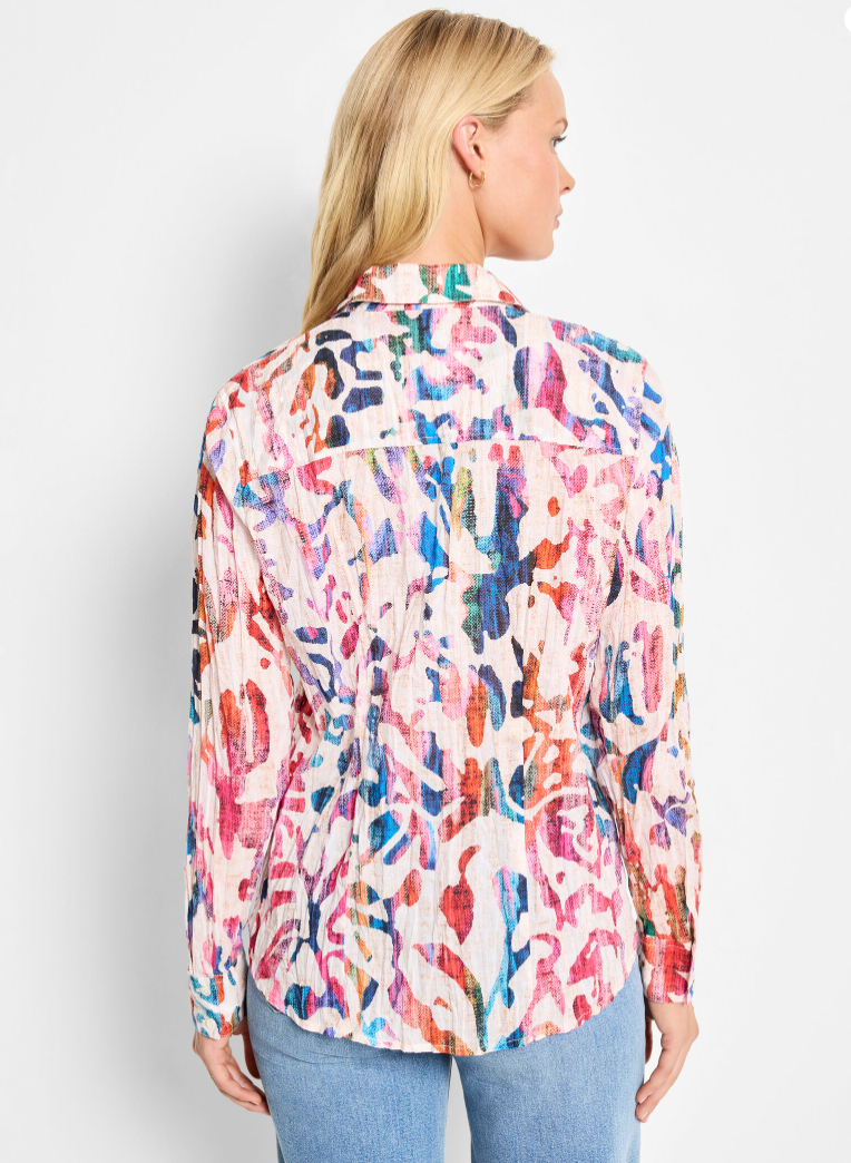 Nic + Zoe shirt 251605, color wash cotton