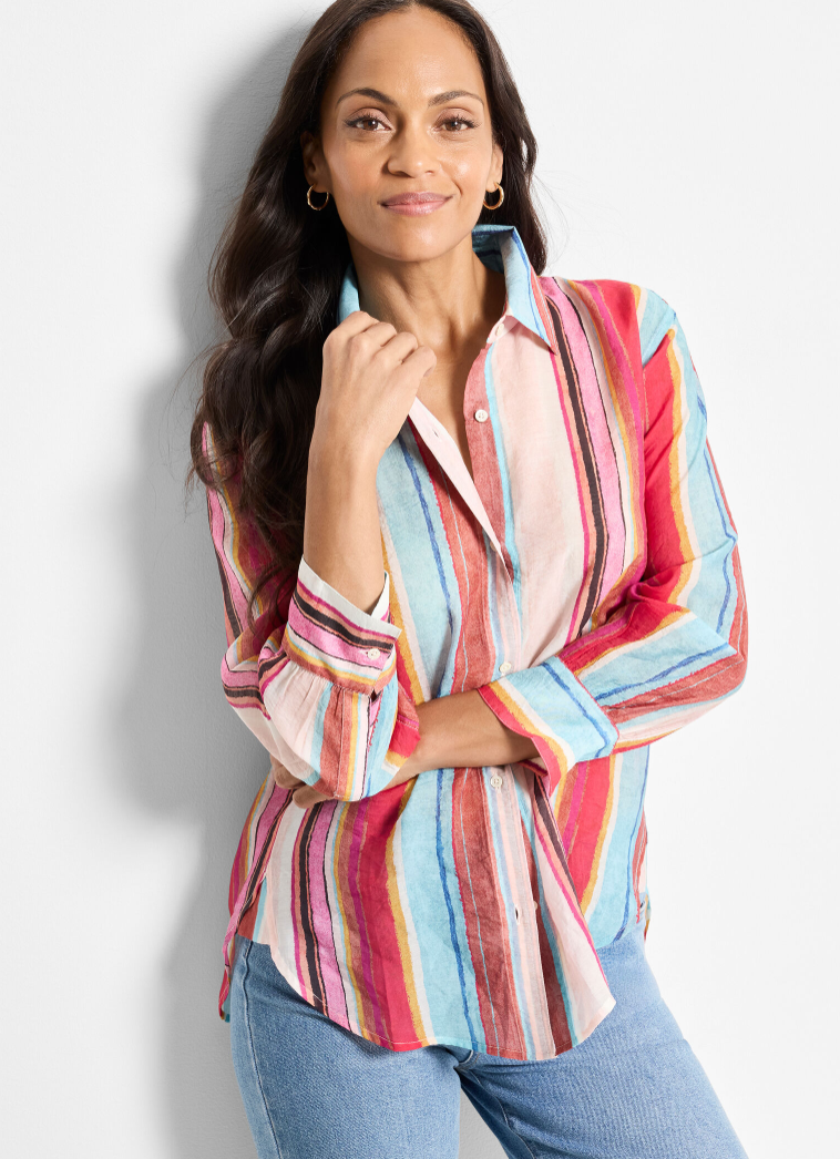 Nic + Zoe shirt 251609, Horizon Breeze