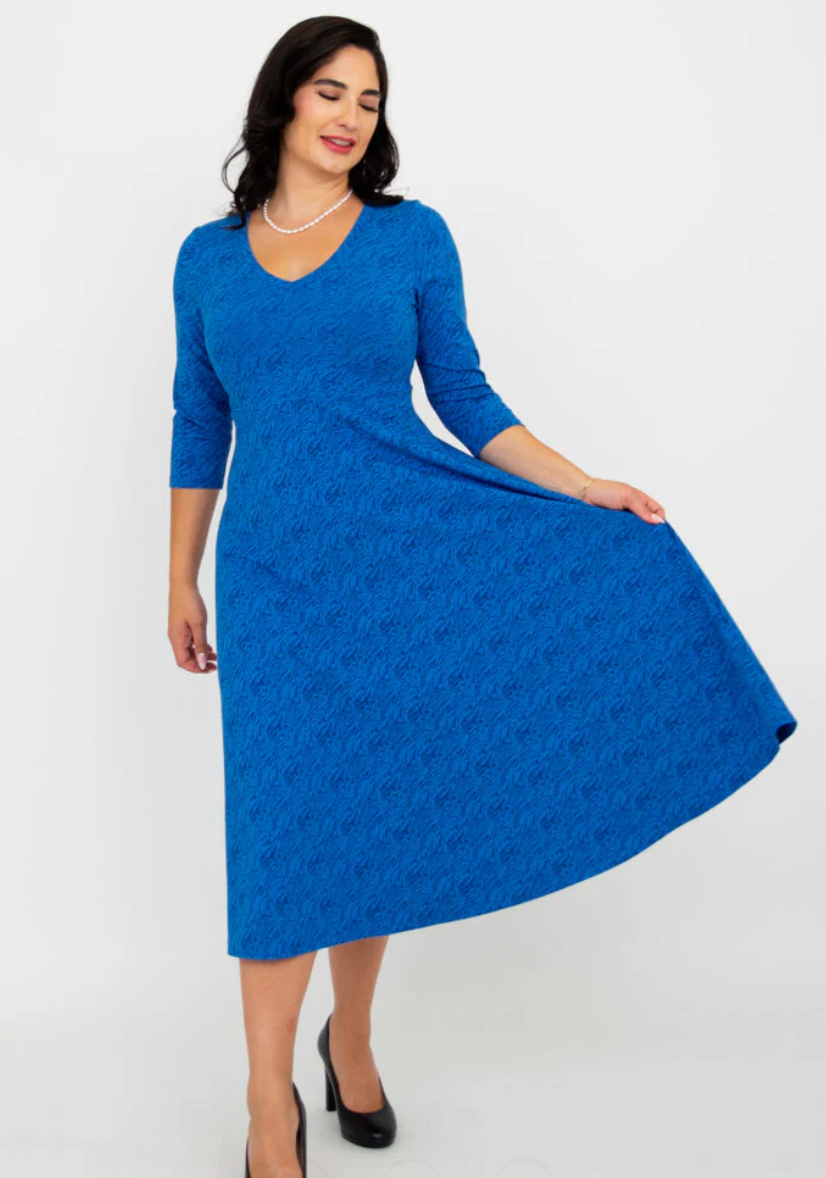 Blue Sky Soul dress, bamboo Cosmic